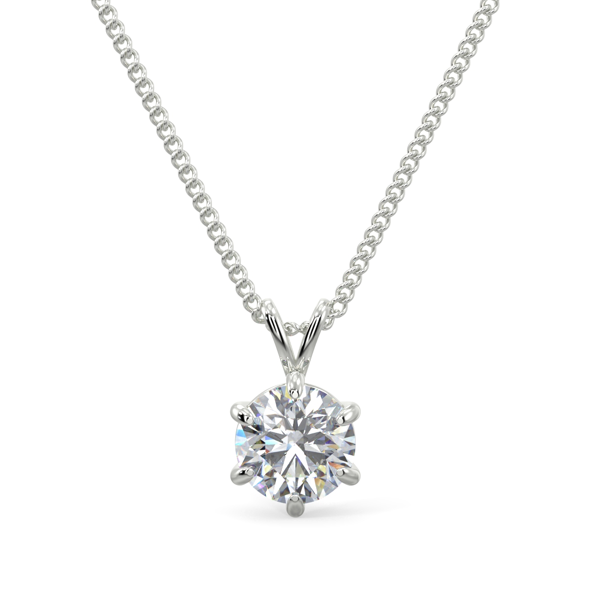 Round 6 Claw Split Bail Pendent