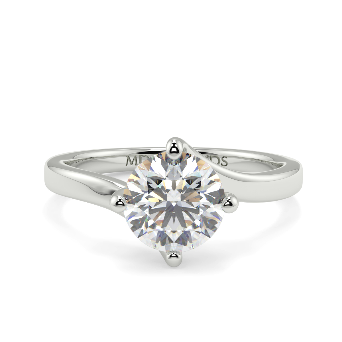 Round 4 Claw Twist Soliatire Ring