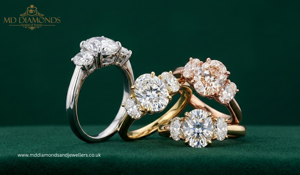 Why Choose an Oval Cut Trilogy Engagement Ring for a Modern Proposal?