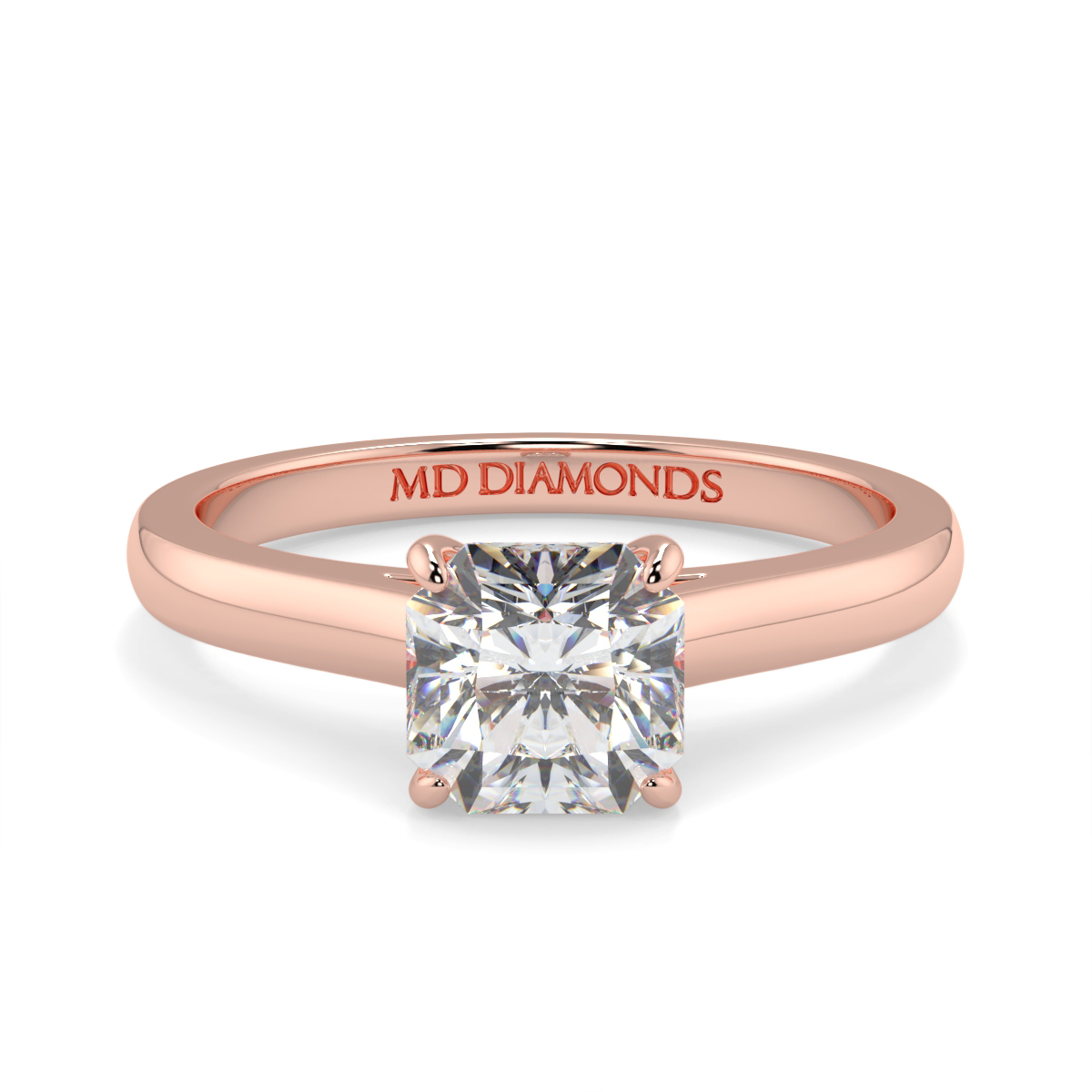 Assher  Wed Fit Solitaire Ring