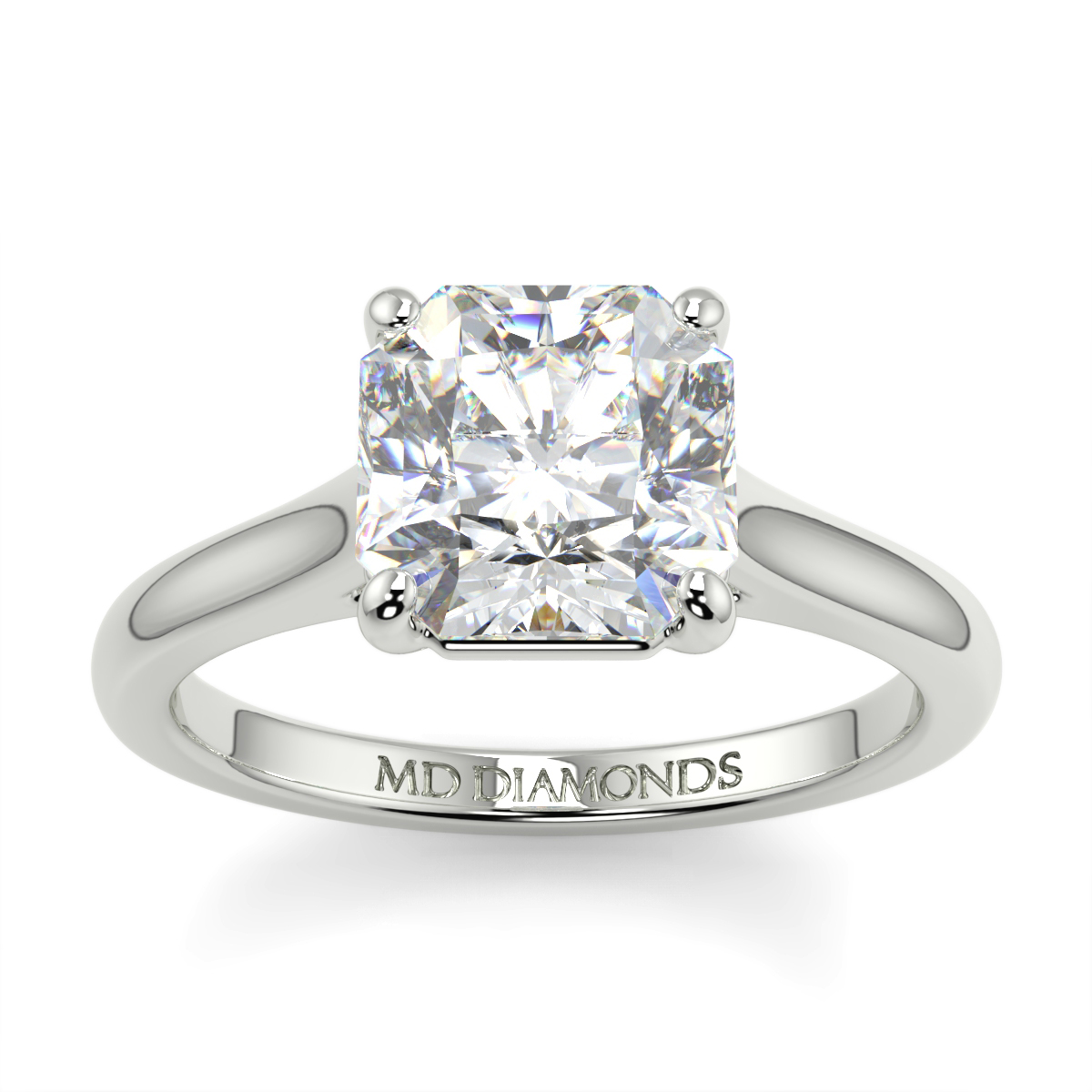 Assher  Wed Fit Solitaire Ring