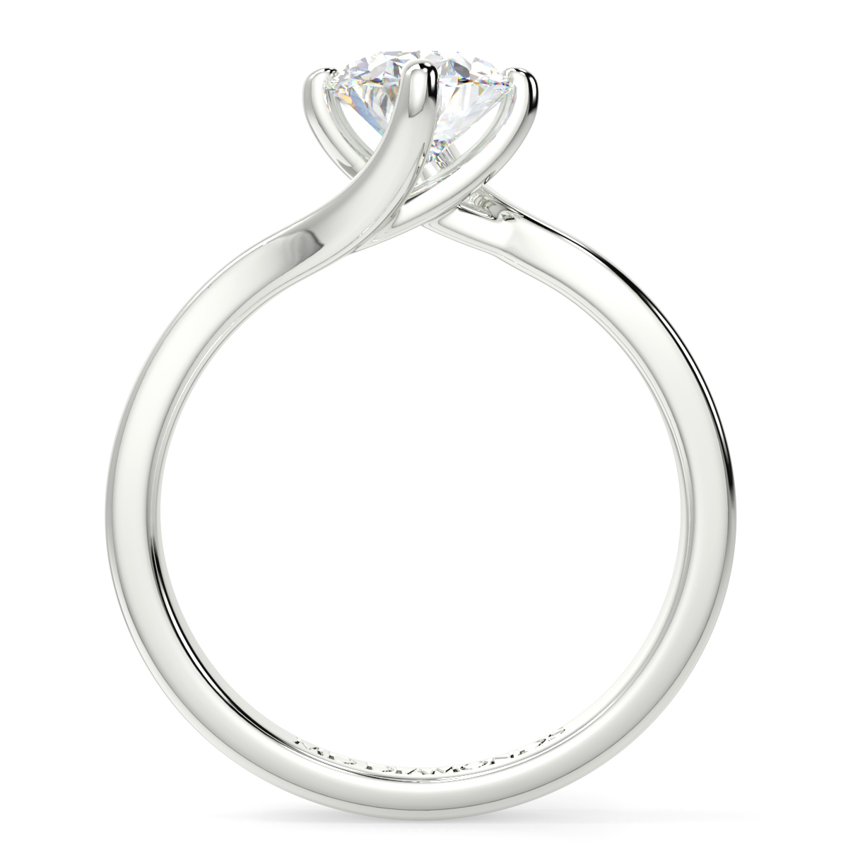 Oval Plain Twisted Ring