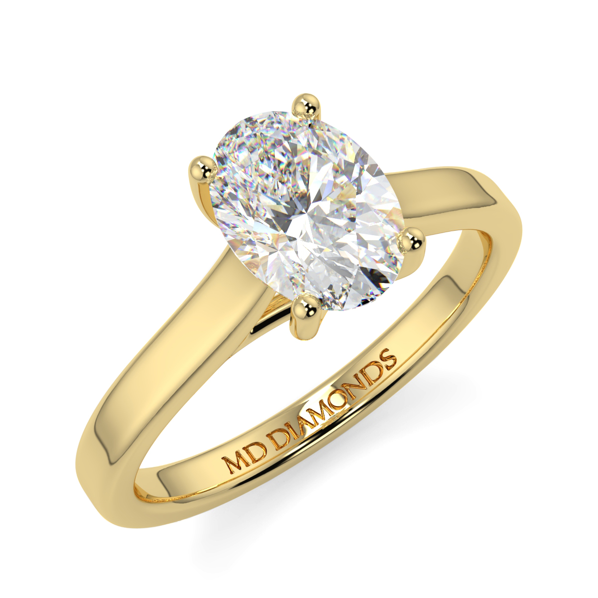 Oval Solitaire Ring
