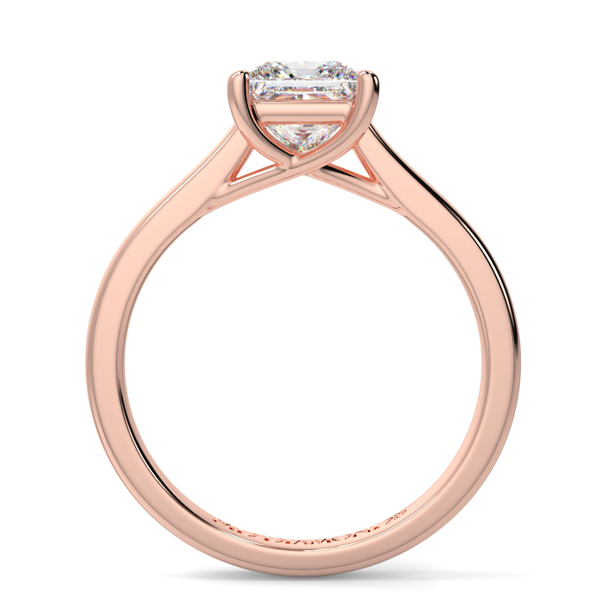 Princess  4 Claw Solitaire Ring