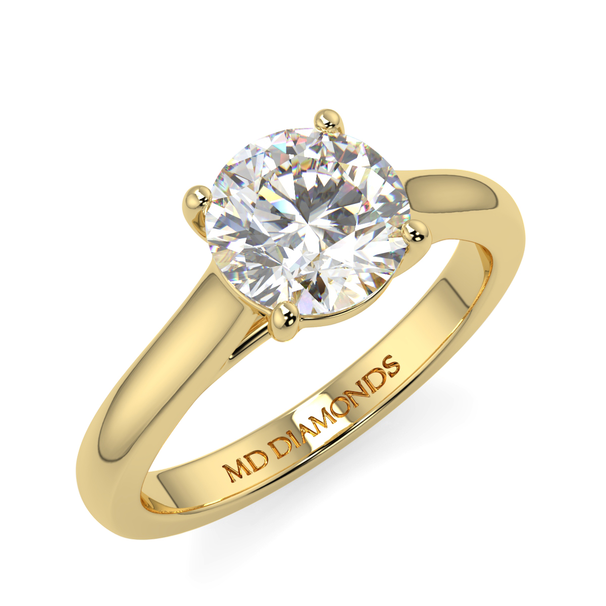 Round 4 Claw Solitaire Ring