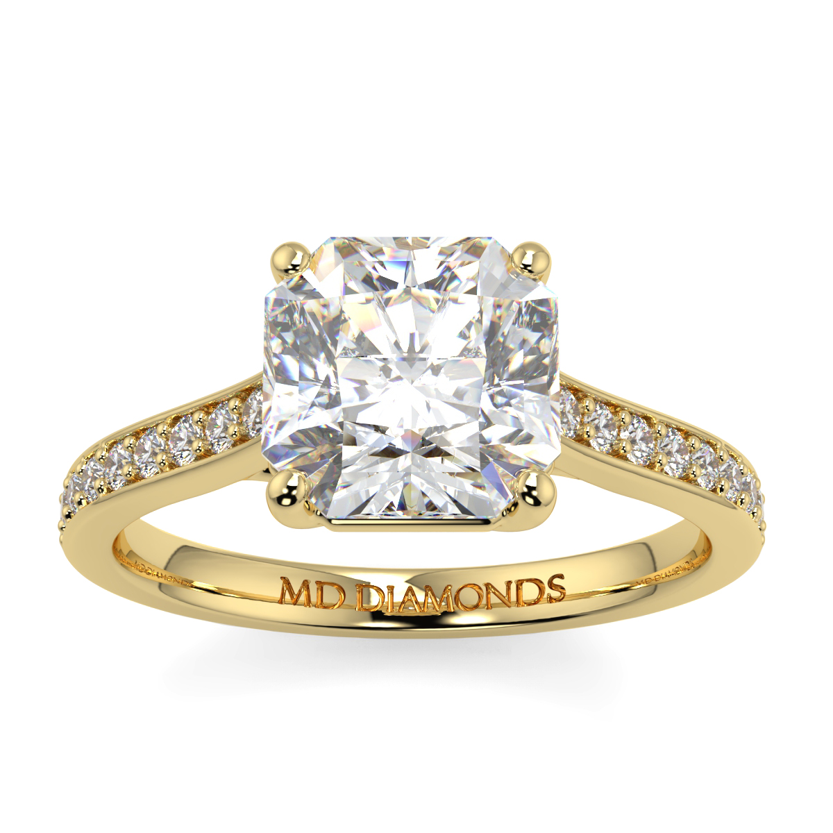 Asher Pave Set Dimaond Ring