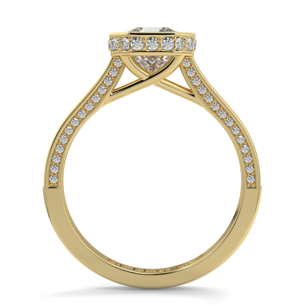 Asher Rubover Pave Set Diamond Ring