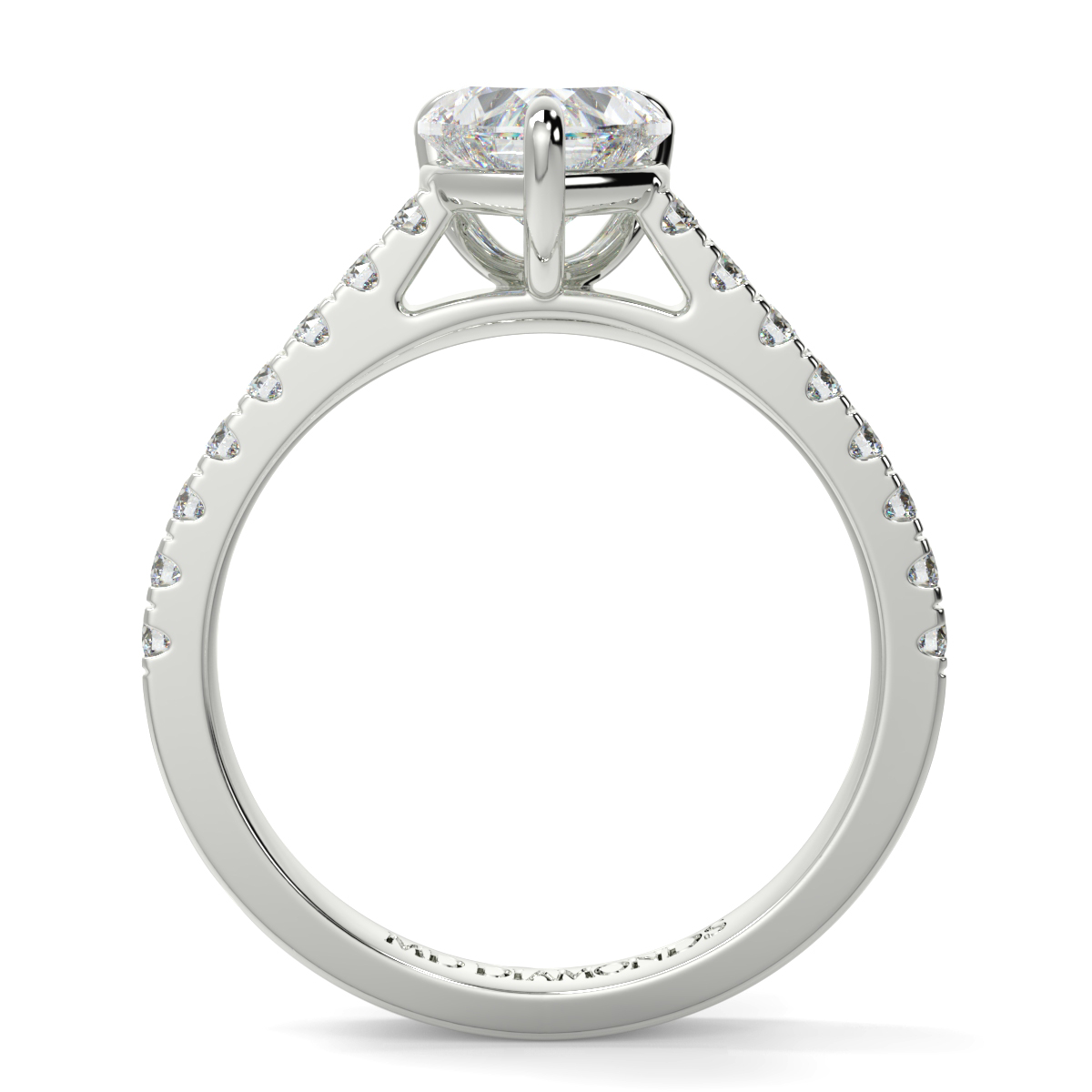 Heart Micro Set Diamond Ring