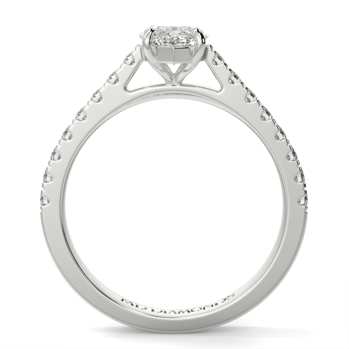 Marquise Microset Diamond Ring