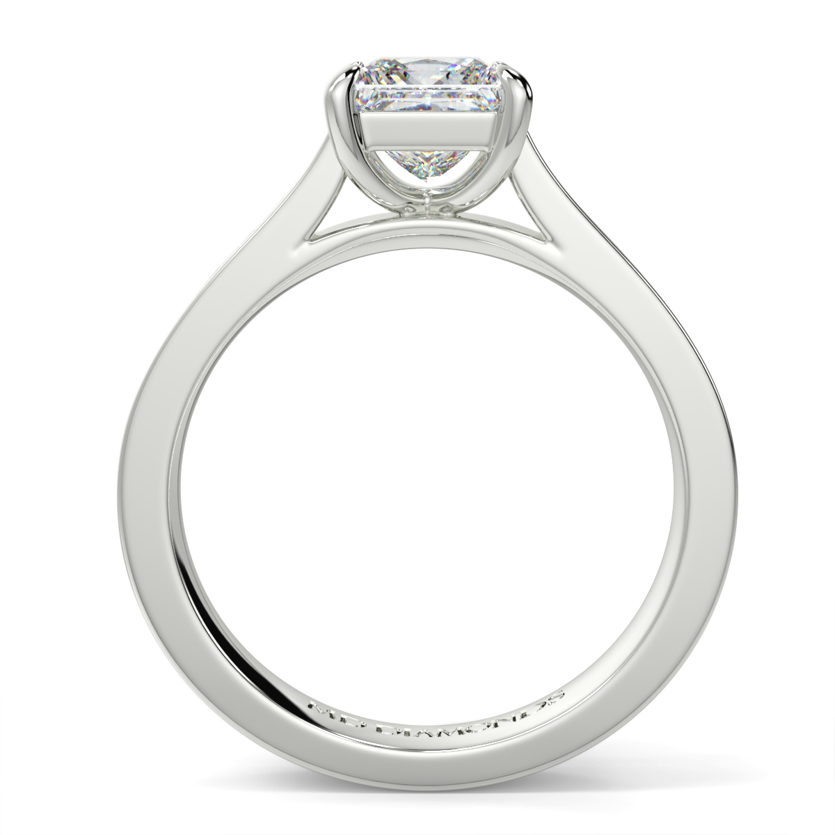 Princess Channel Set Diamond Ring
