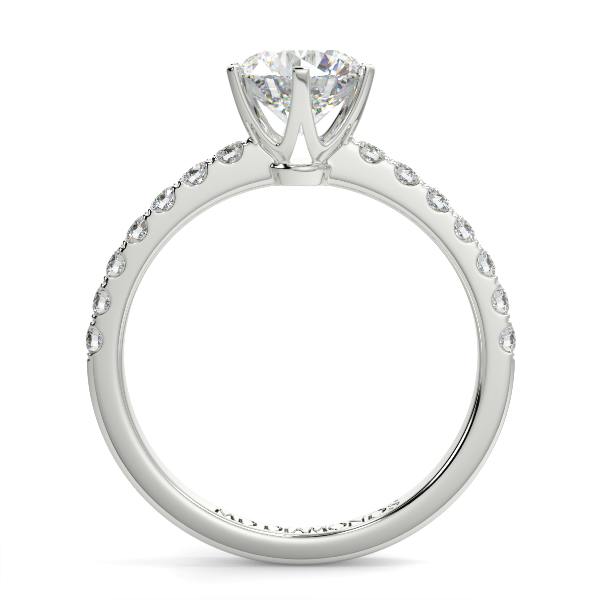 Round Microset Diamond Ring 2
