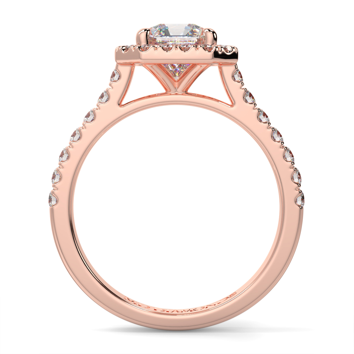 Asher Halo Microset Diamond Ring