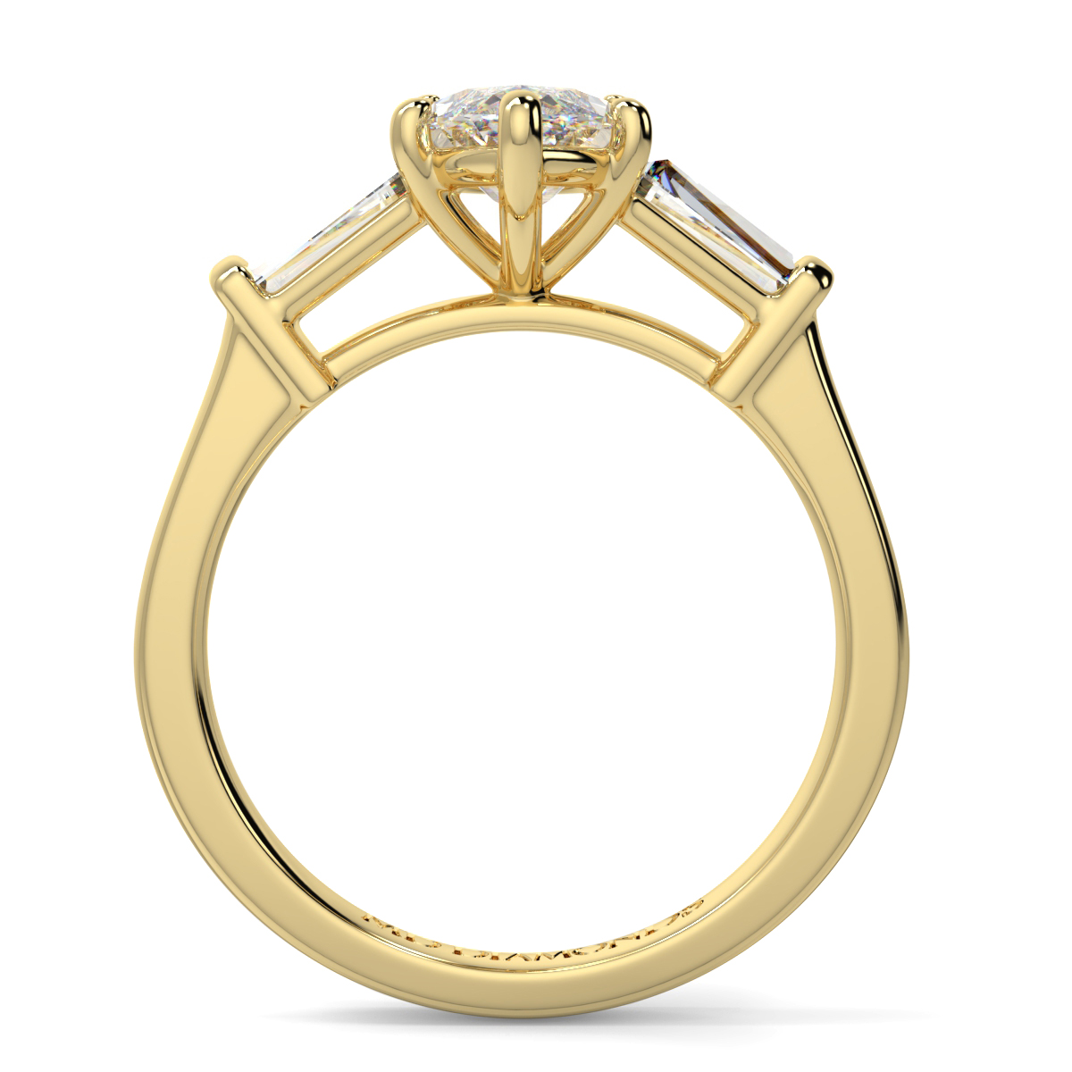 Marquise With Baguett Trilogy Ring
