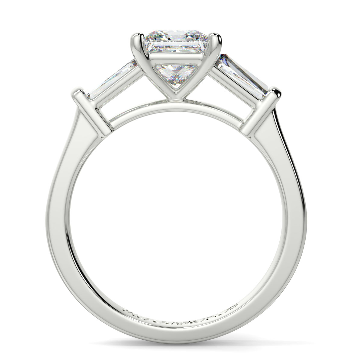 Princess With Baguett Trilogy Ring