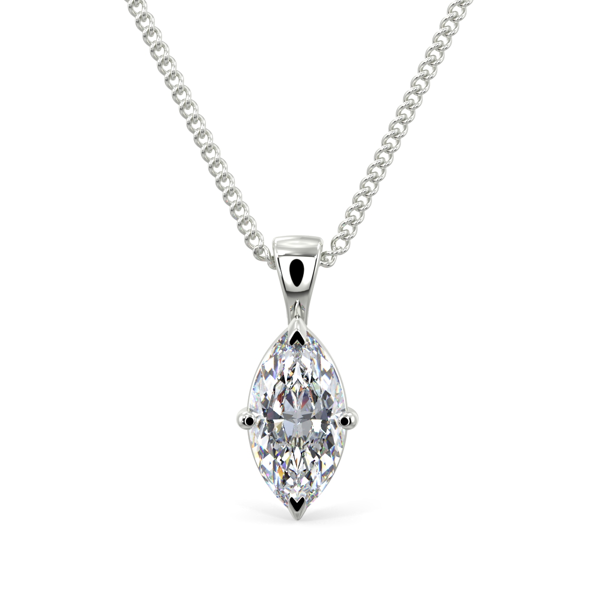 Marquise Solitaire Pendent
