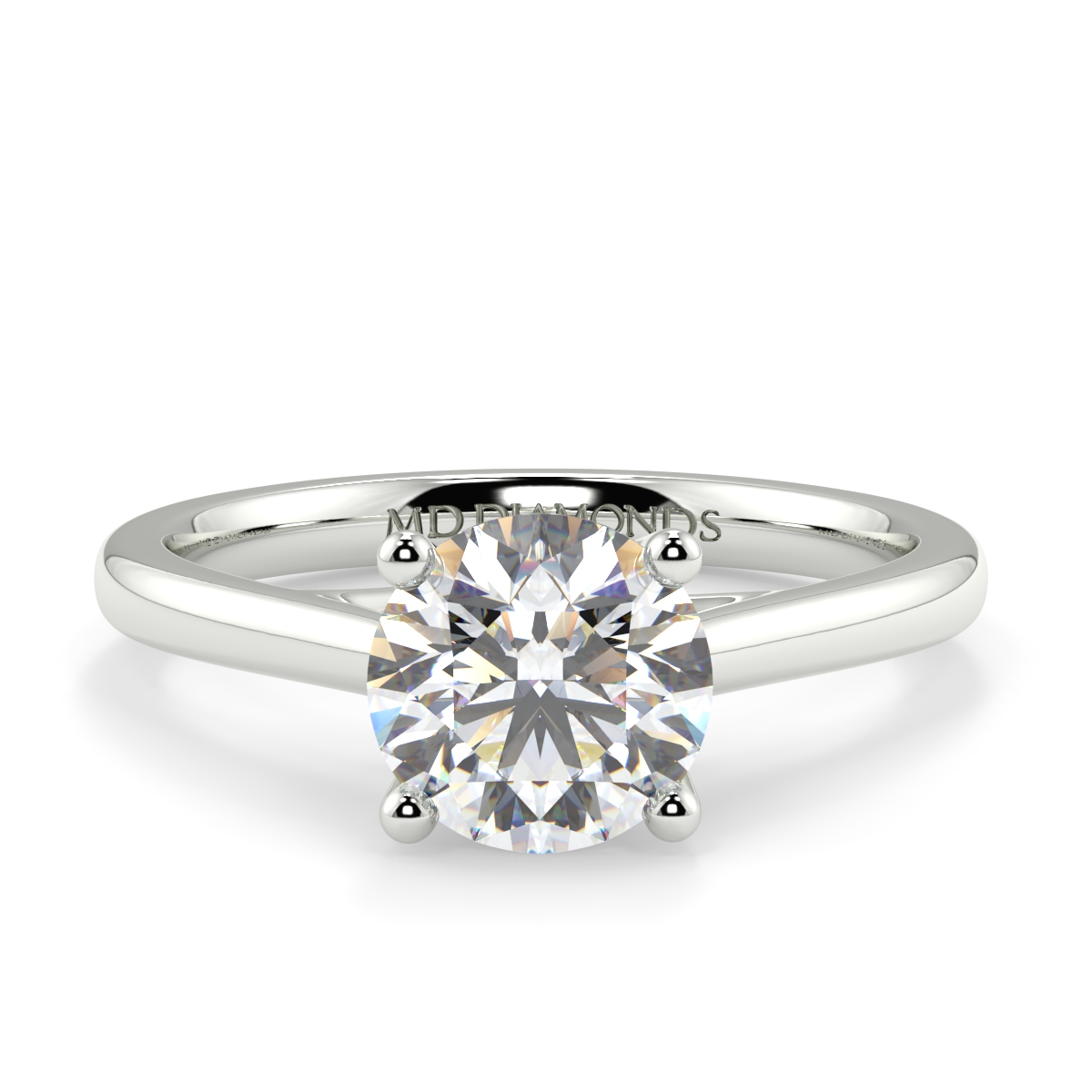 Round Solitaire  Diamond Ring