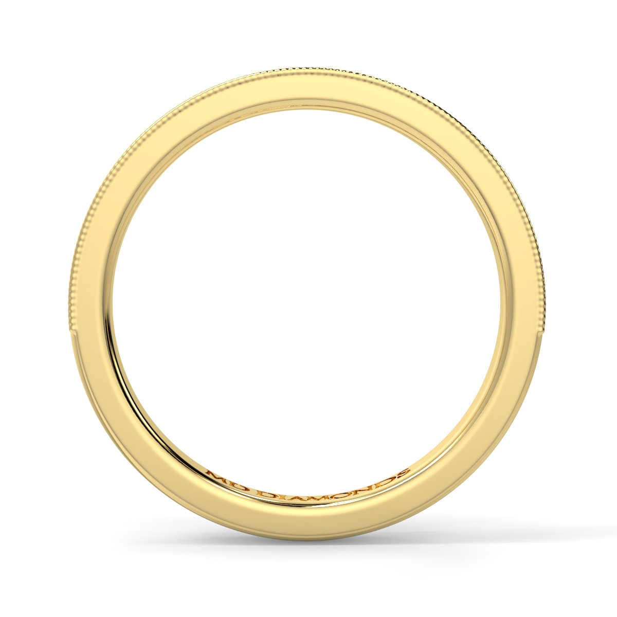2MM Round Pave Set With Milgrain