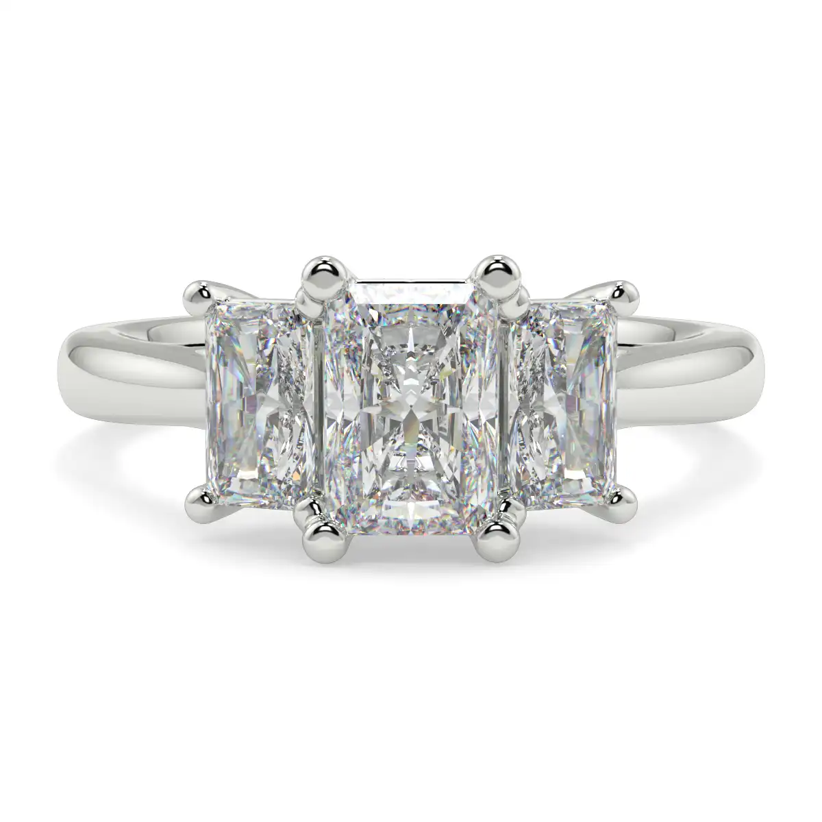 Emerald Trilogy Diamond Ring