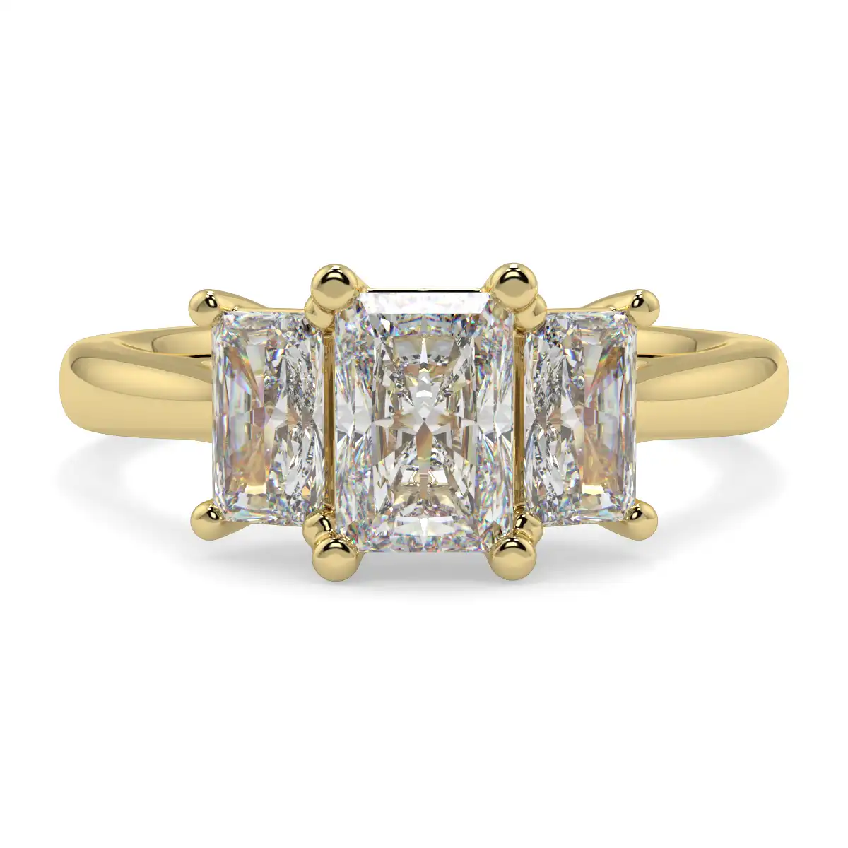 Emerald Trilogy Diamond Ring