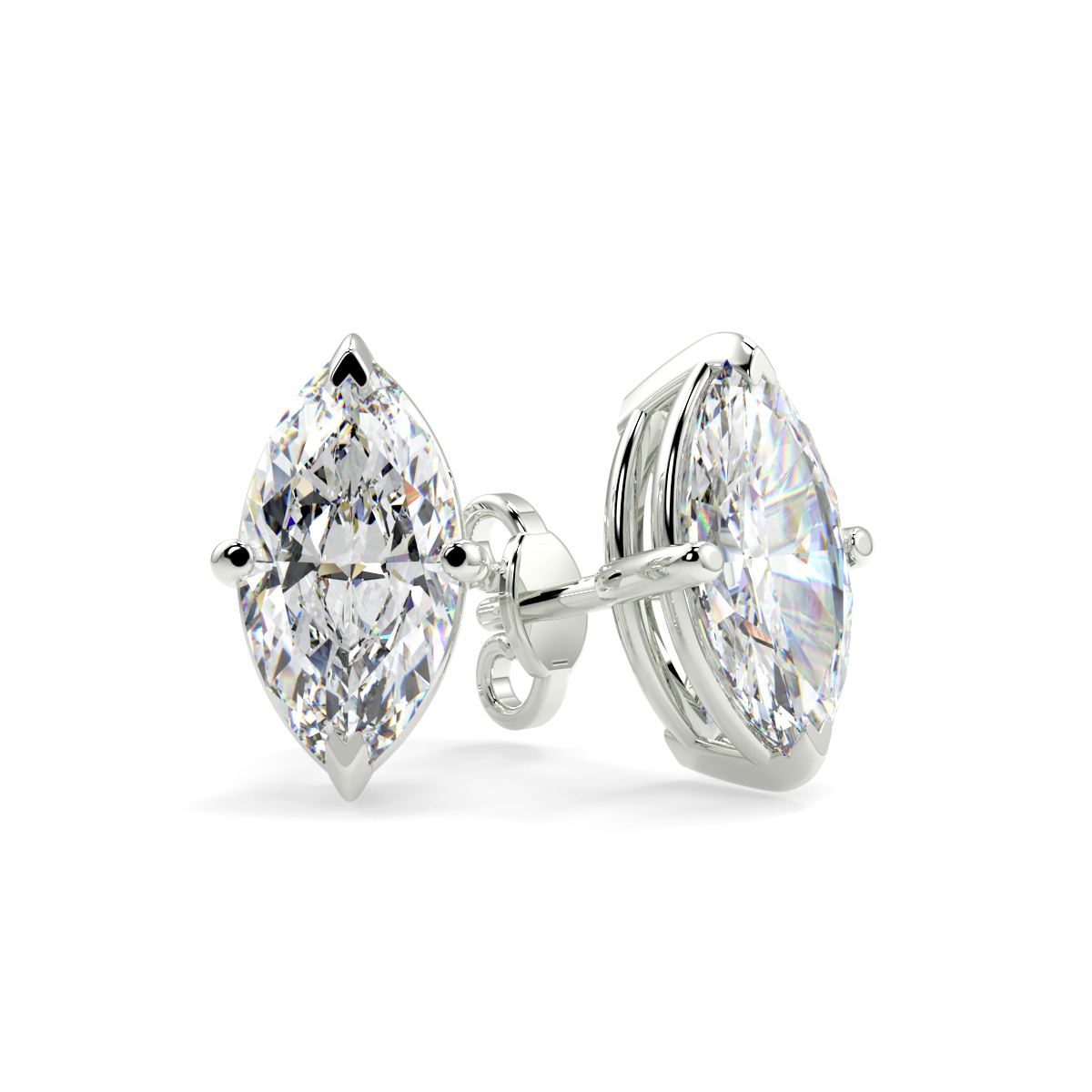 Marquise Solitare Earrings
