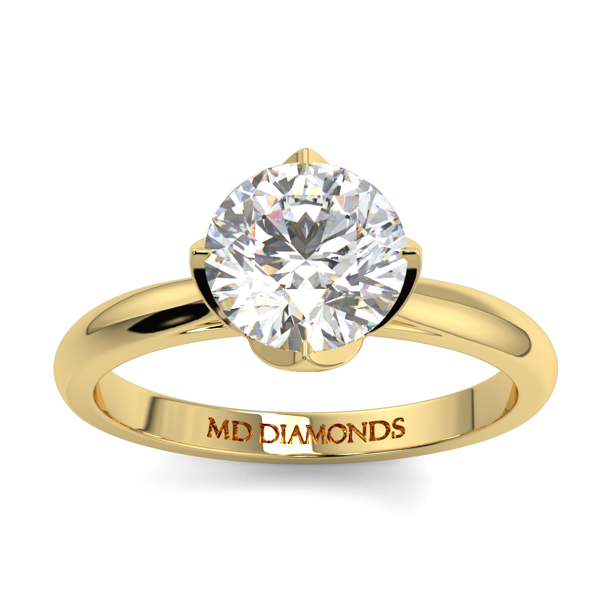 Round Solitaire Diamond Ring