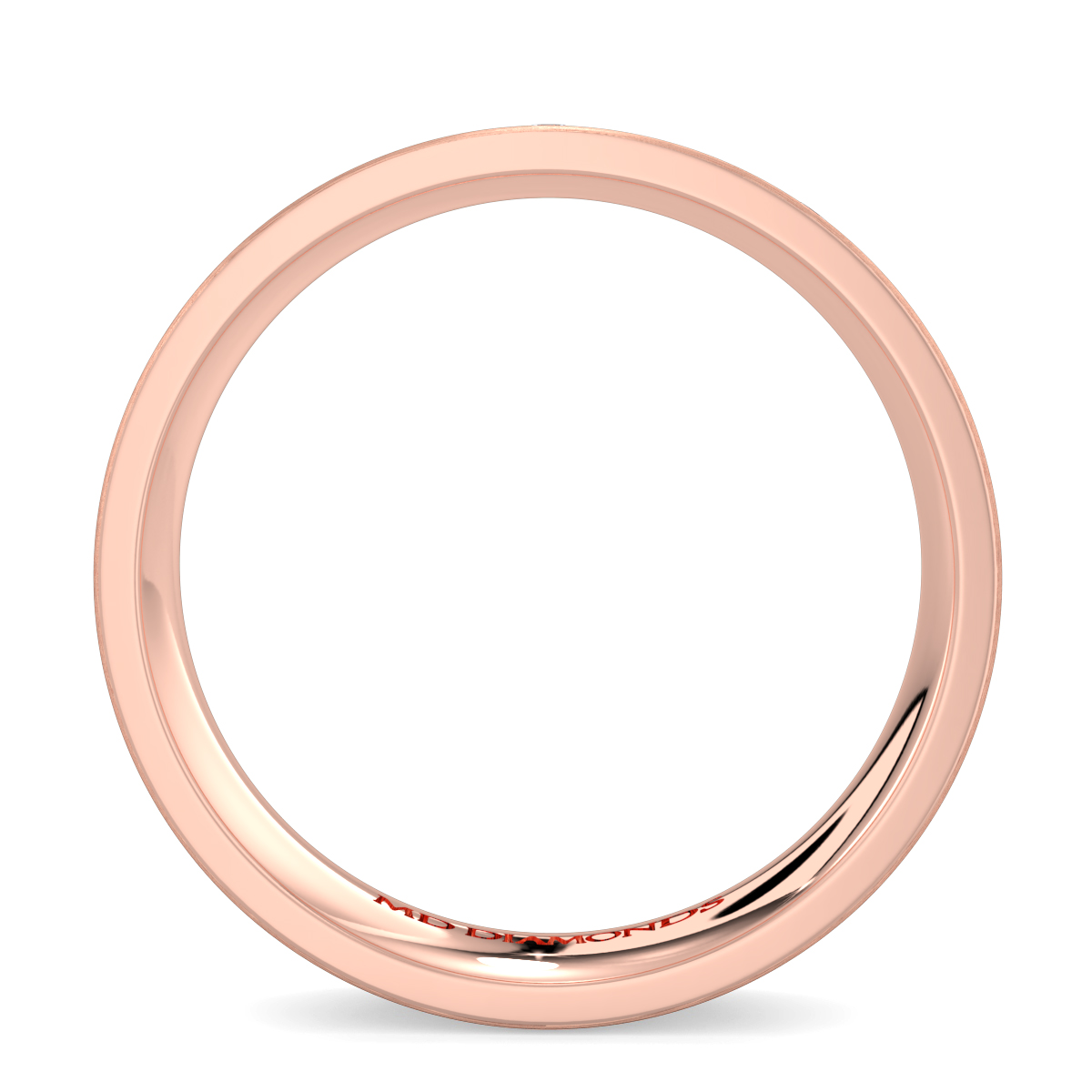Men's Invisible Set Diamond Wedding Band