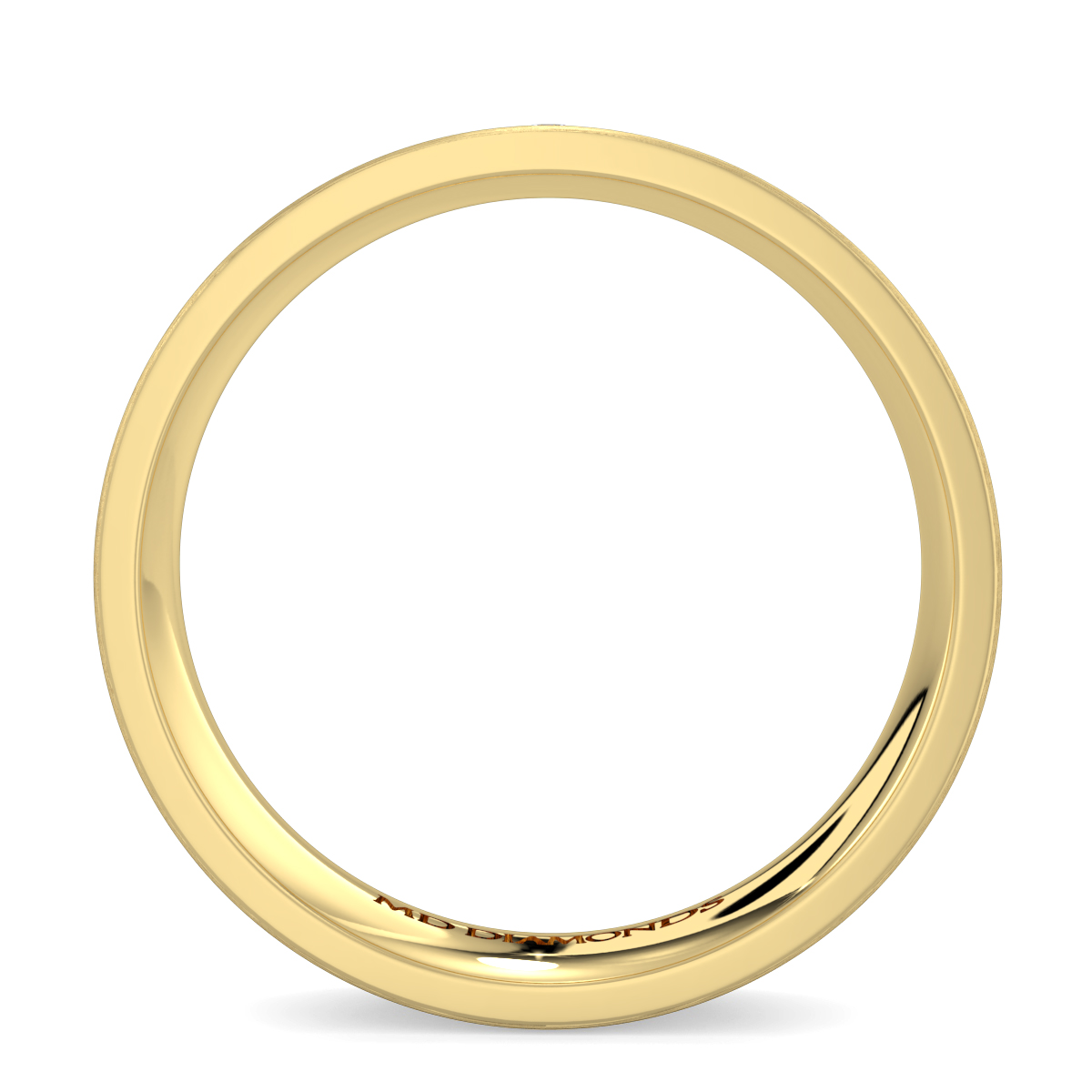 Men's Invisible Set Diamond Wedding Band