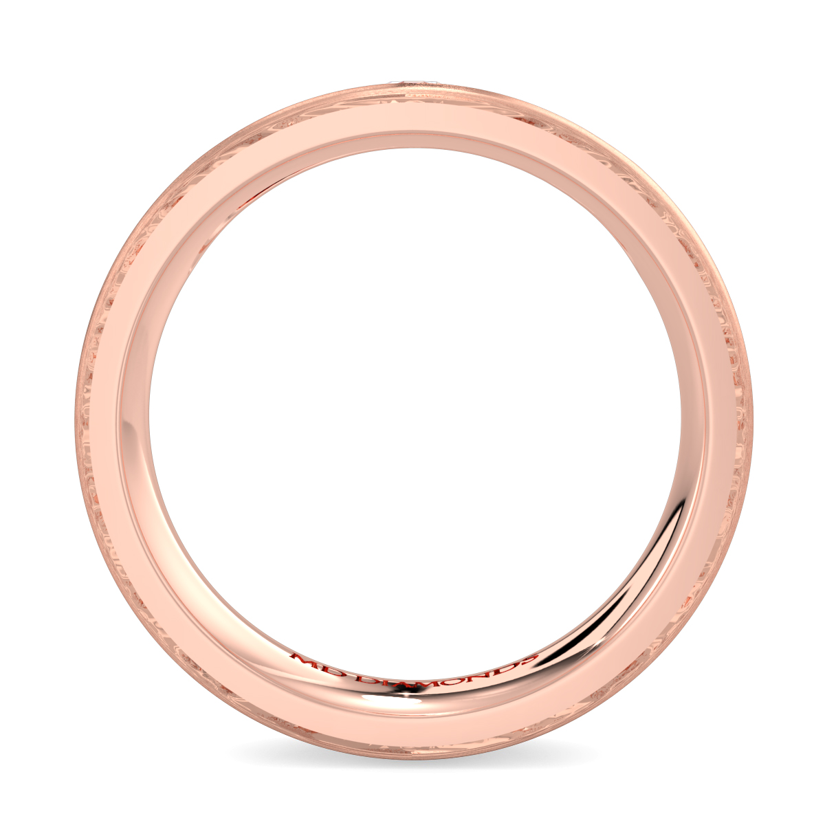 Men's Tension Set Diamond Wedding Band