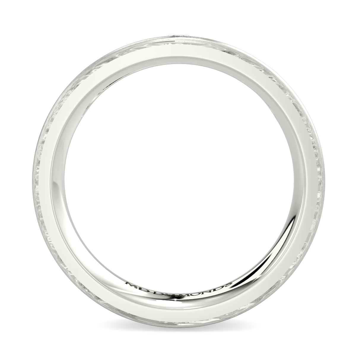 Men's Tension Set Diamond Wedding Band
