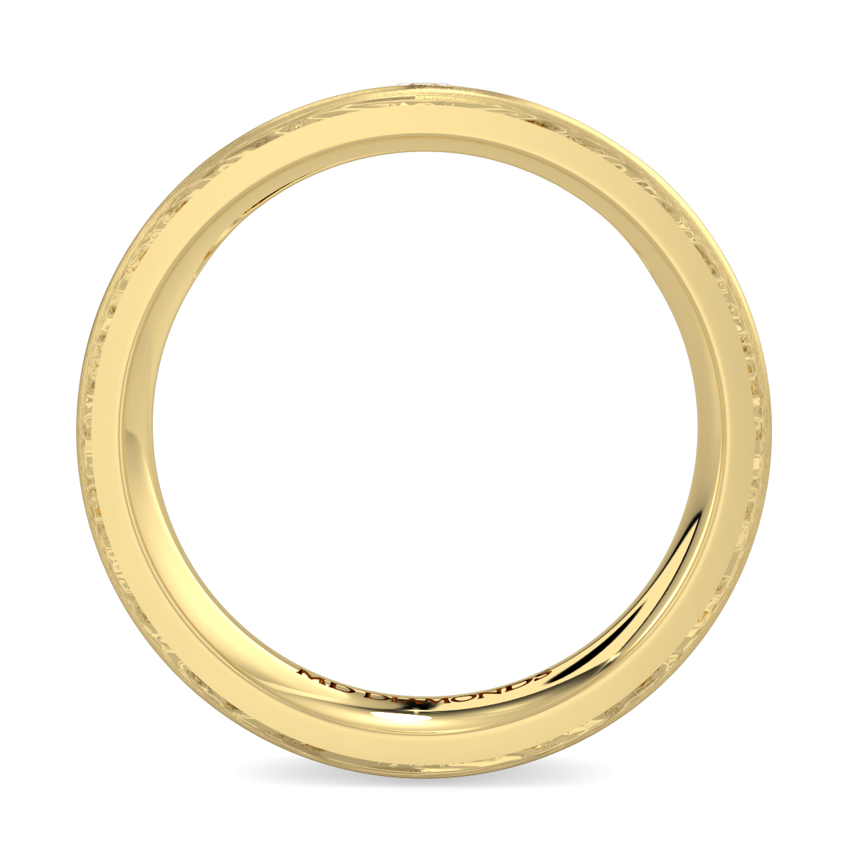 Men's Tension Set Diamond Wedding Band