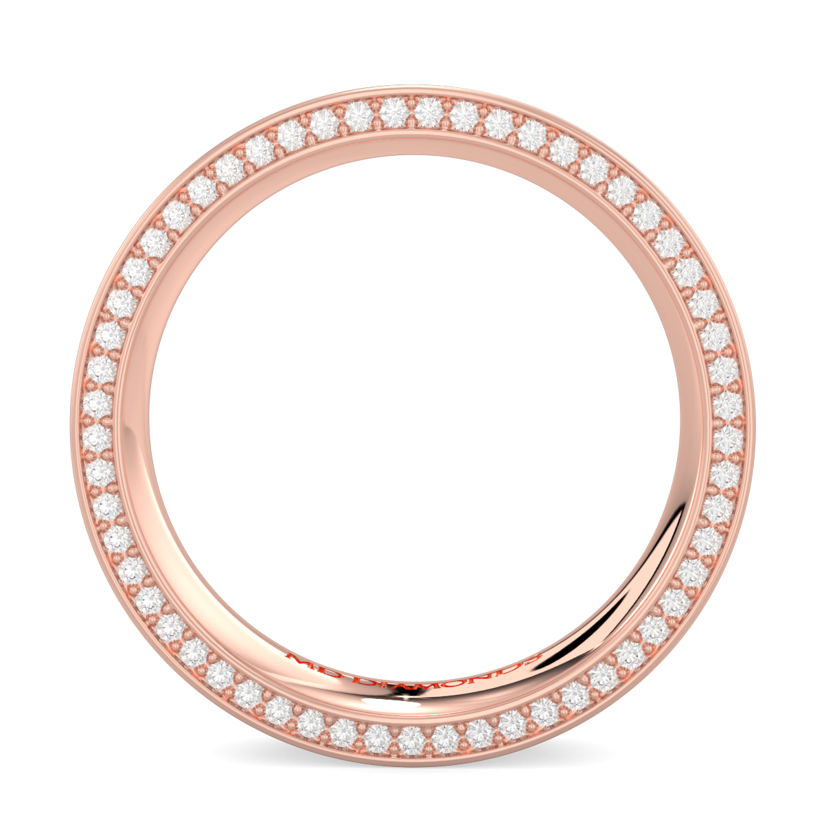 Men's Pave Set Diamond Wedding Band
