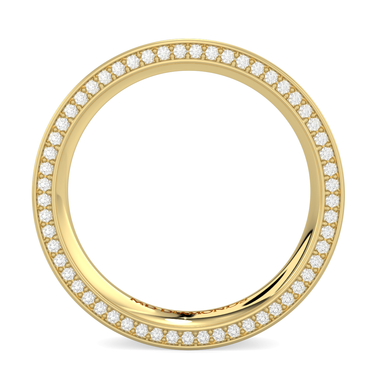 Men's Pave Set Diamond Wedding Band