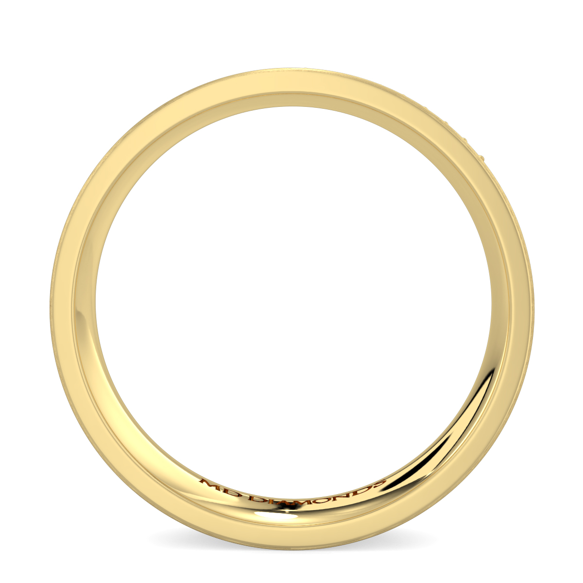 Men's Pave Set Diamond Wedding Band