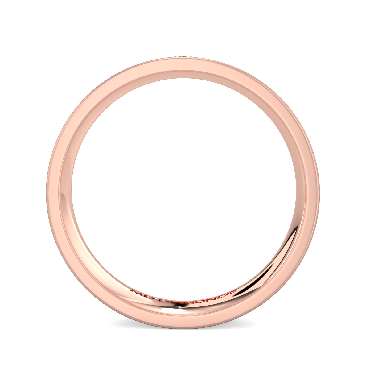 Men's Princess Cut Diamond Wedding Band
