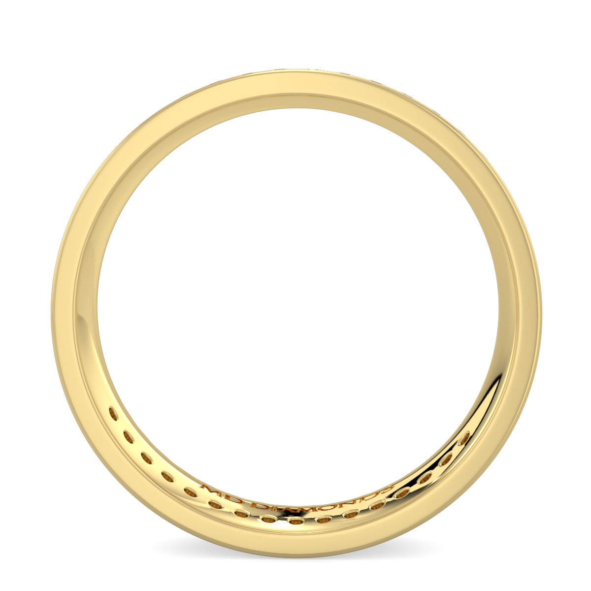 Men's 2 Row Channel Set Diamond Wedding Band