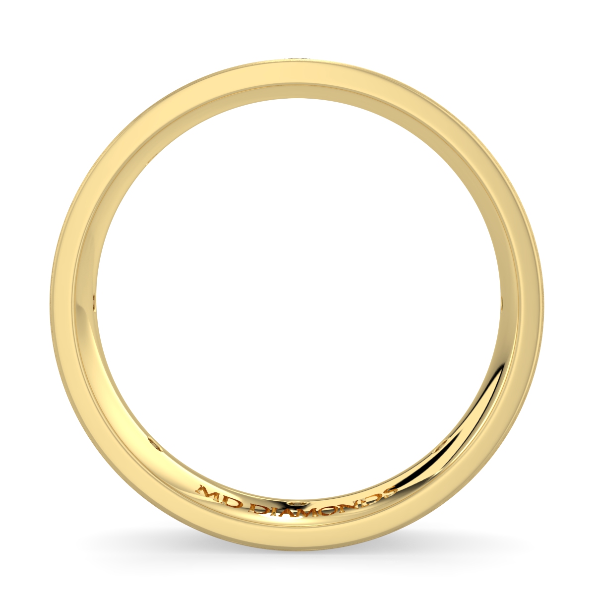 Men's Invisible Set Diamond Wedding Band