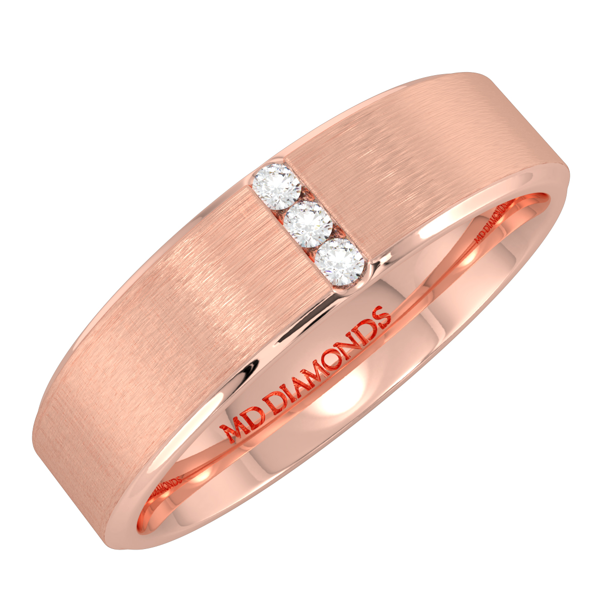 Men's Channel Set Diamond Wedding Band