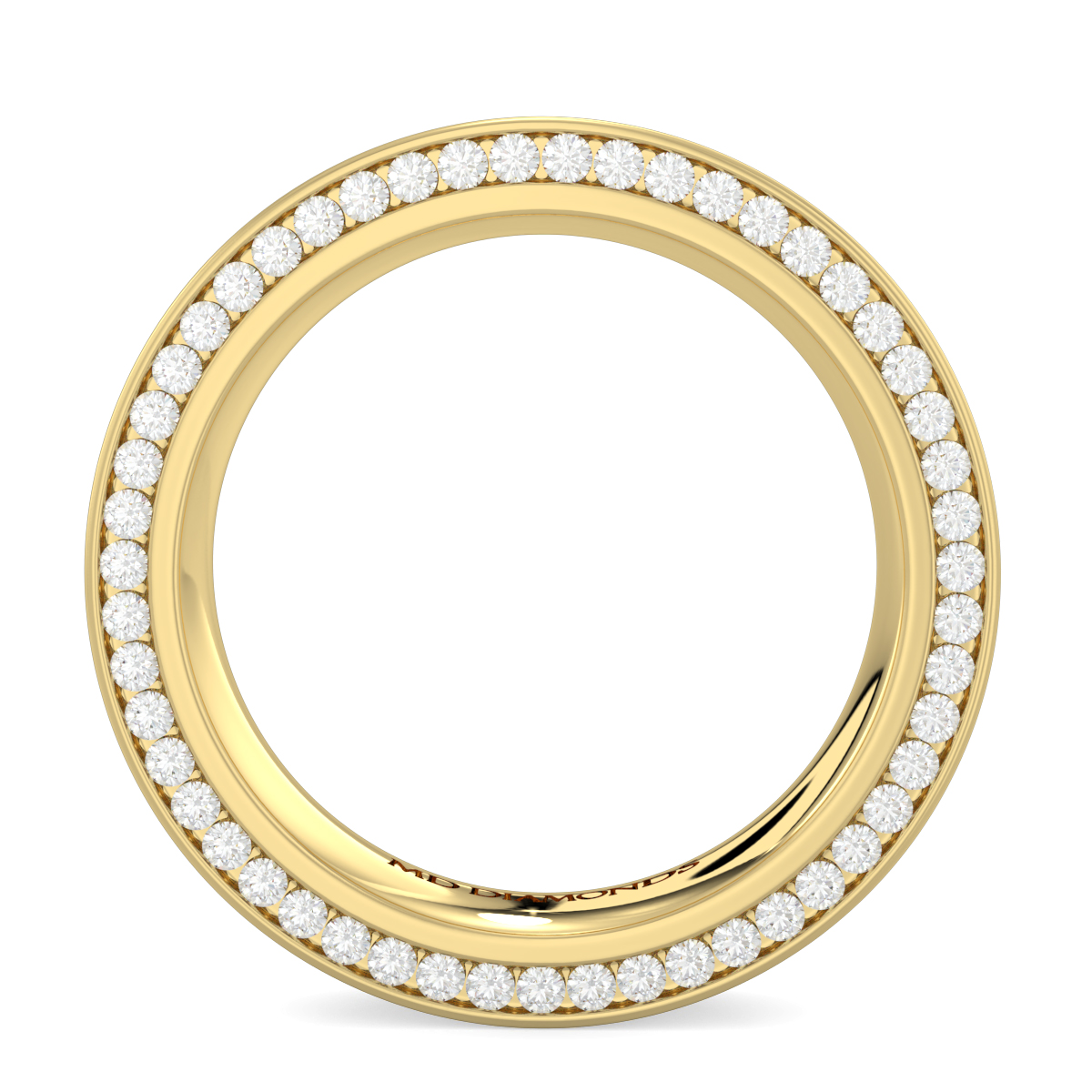 Men's Pave Set Diamond Wedding Band