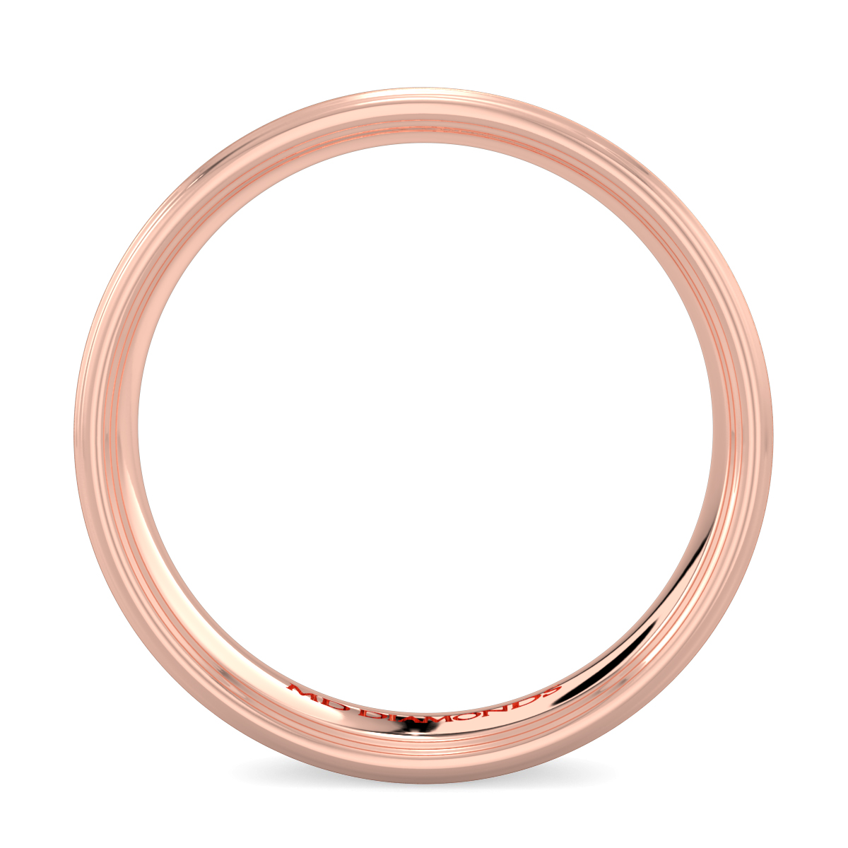 Men's Soft Court  Brushed Finish  Wedding Band