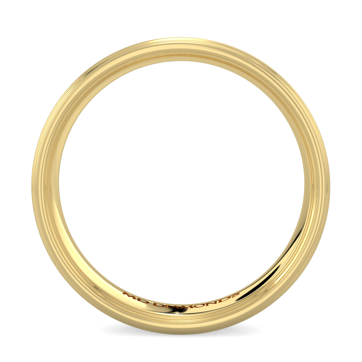 Men's Soft Court  Brushed Finish  Wedding Band