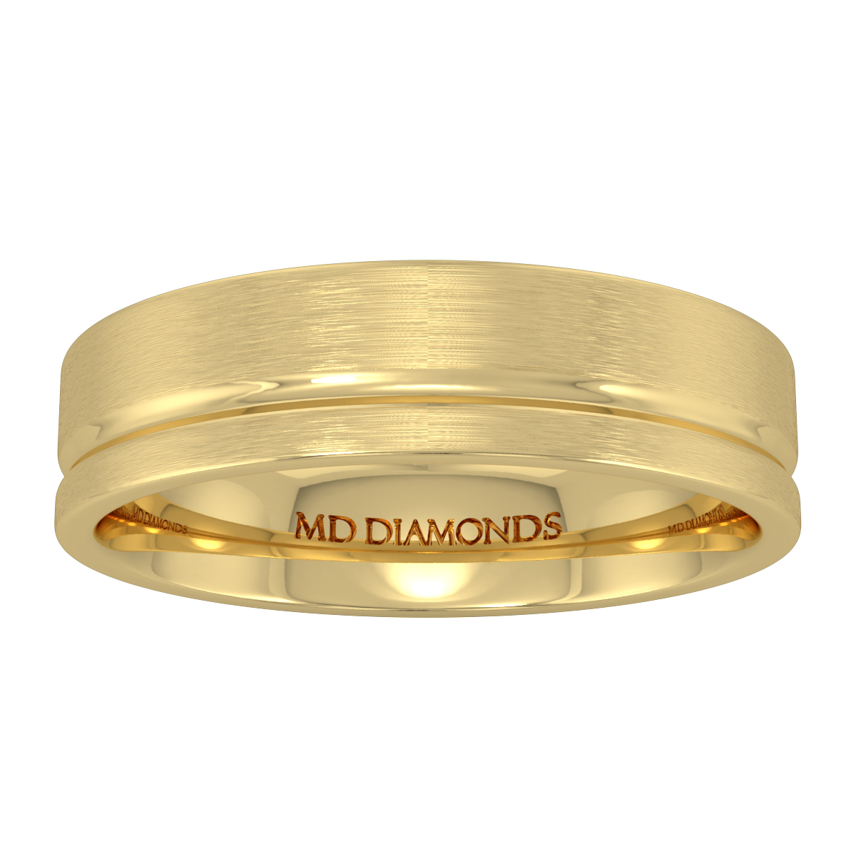 Men's Single Grooved Matt Finsih Band