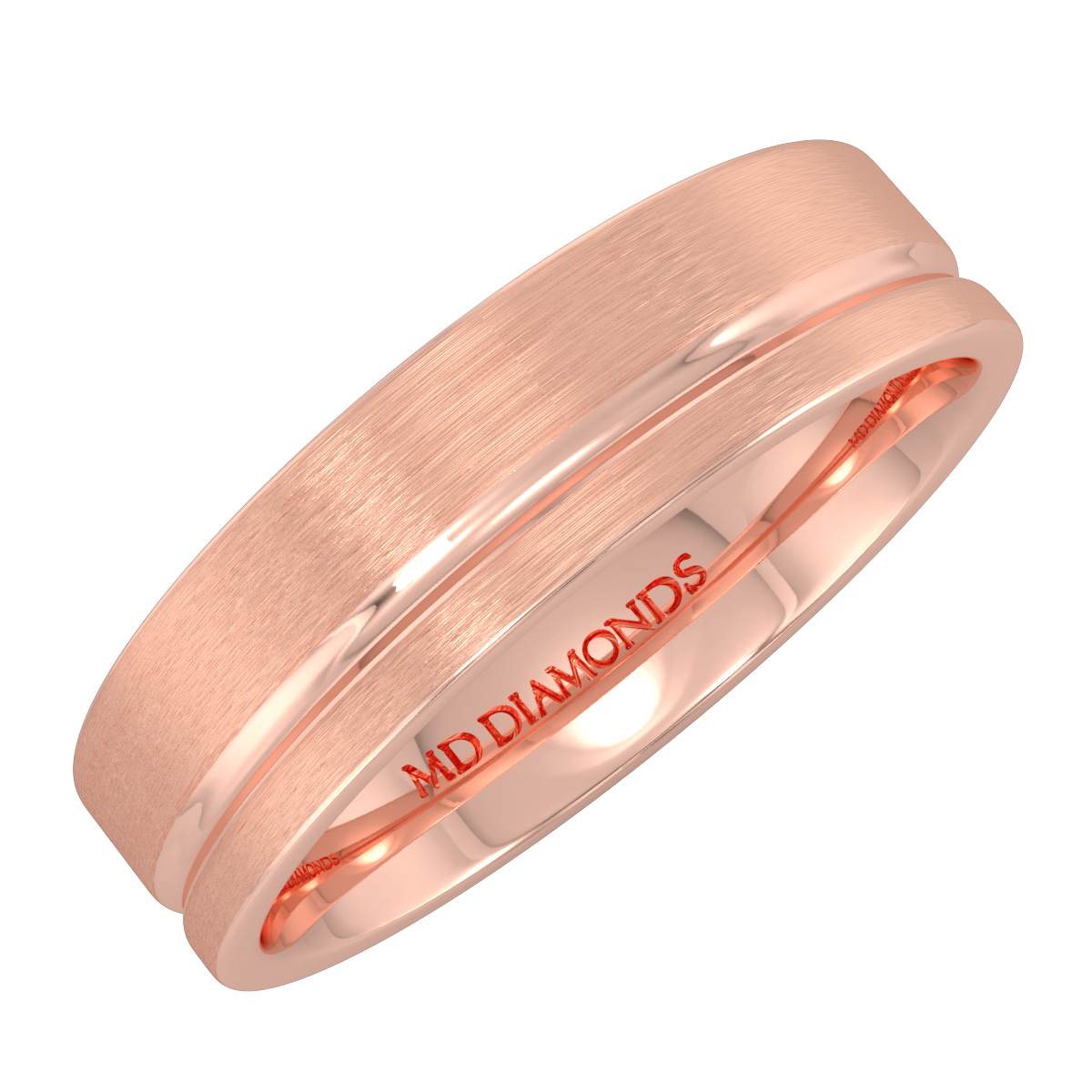 Men's Single Grooved Matt Finsih Band