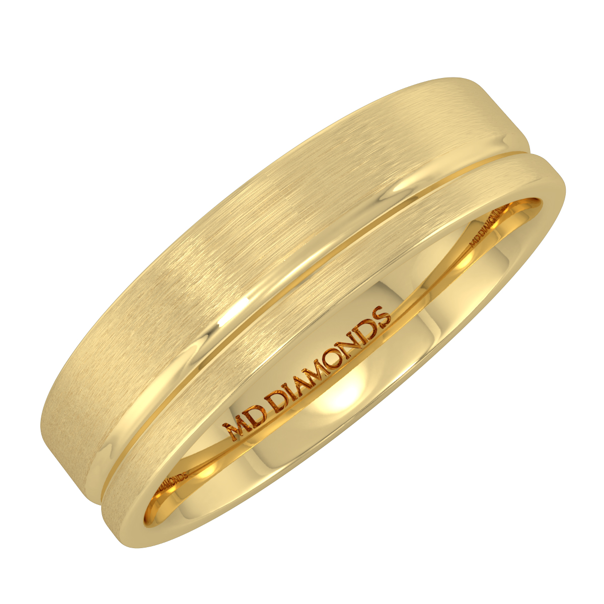 Men's Single Grooved Matt Finsih Band