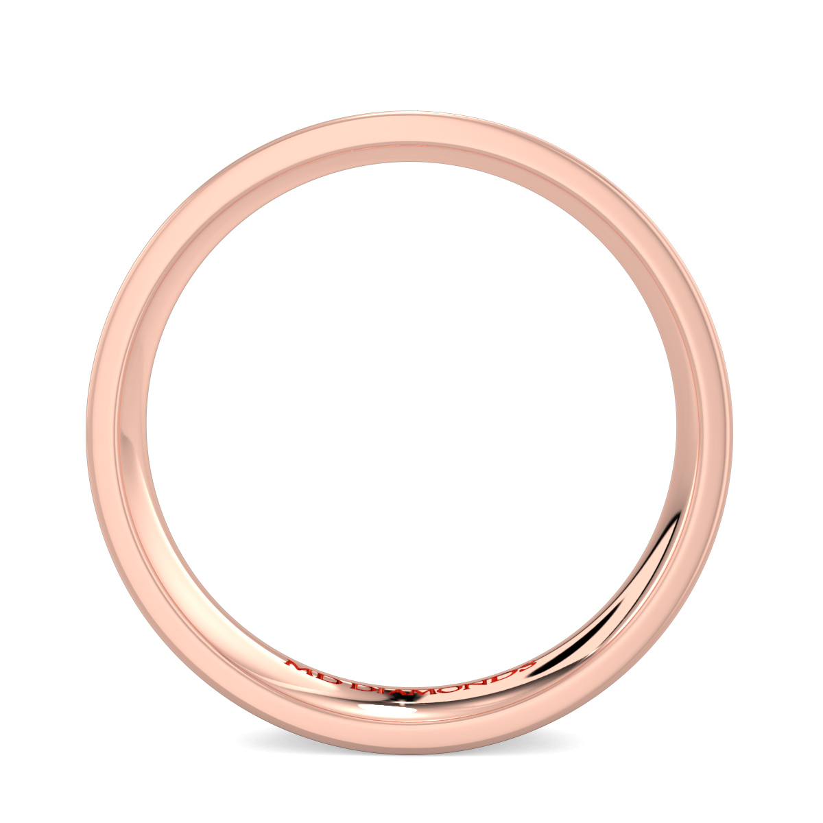 Men's Centre Grooved Matt And Shiny Wedding Band
