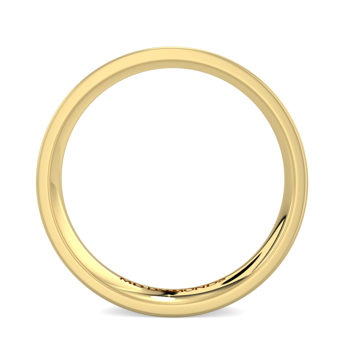 Men's Centre Grooved Matt And Shiny Wedding Band
