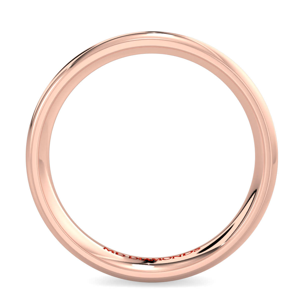 Men's Court - Centre Millgrained Groove Wedding Band