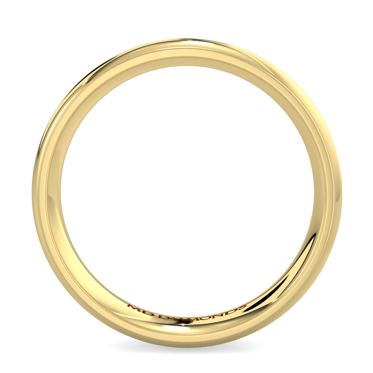 Men's Court - Centre Millgrained Groove Wedding Band