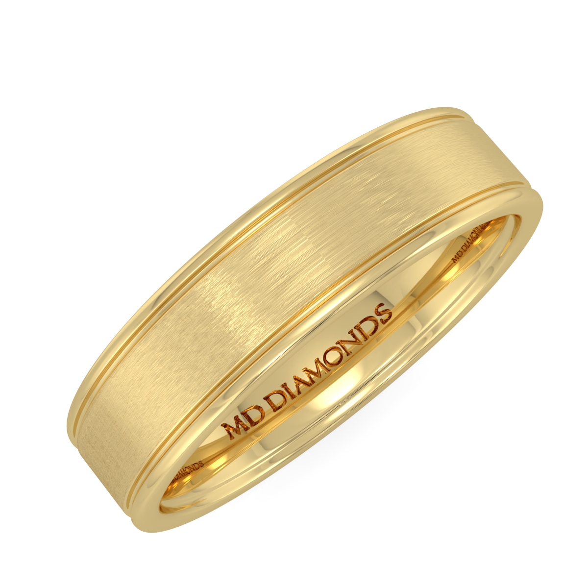 Men's Flat Court Double Grooved  Matt Finsih Band