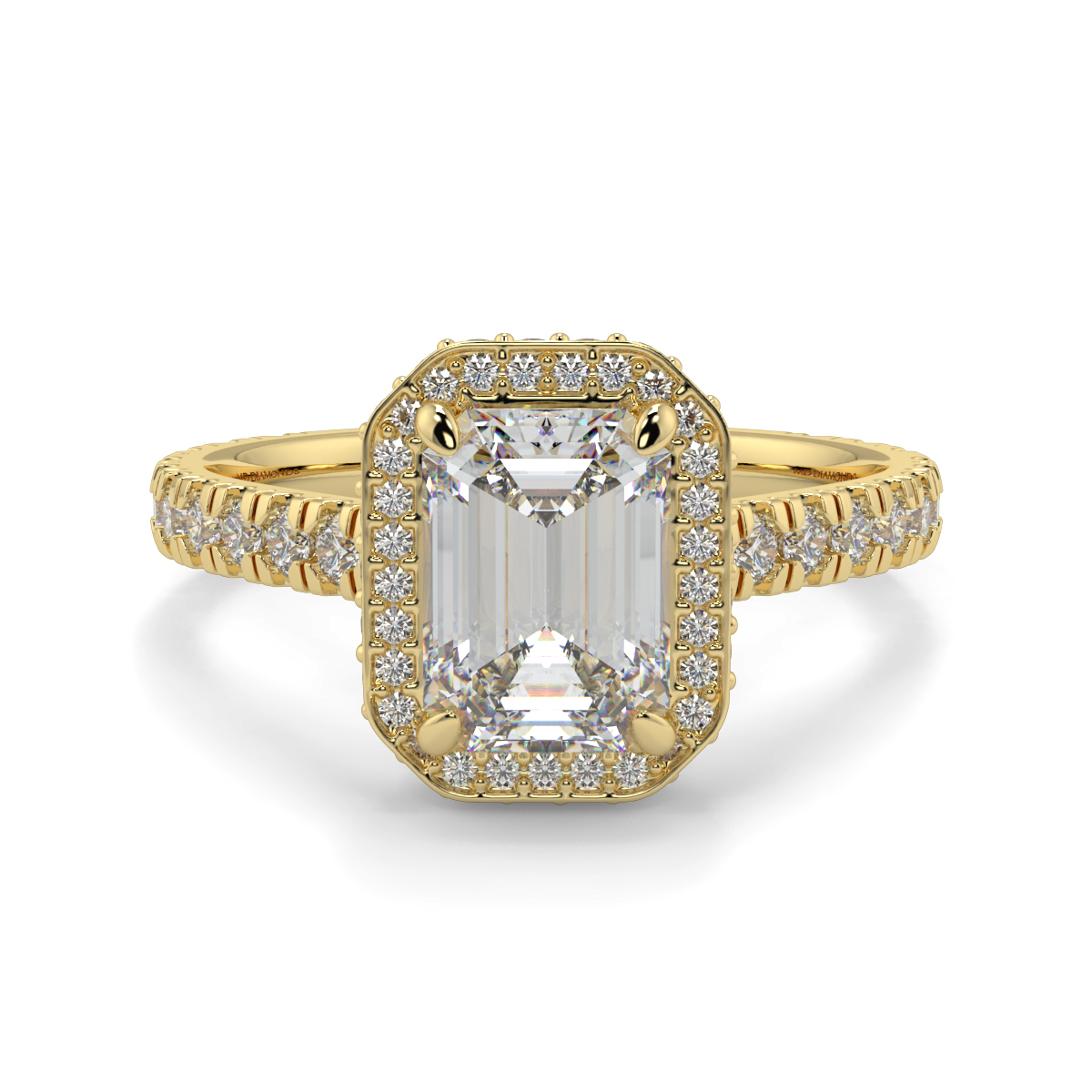 Emerald Dome Diamond Ring