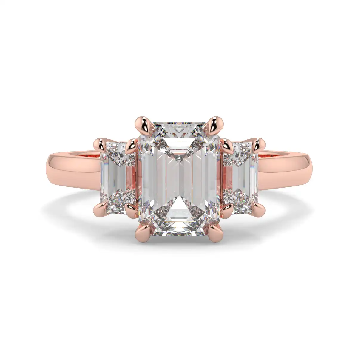 Emerald Trilogy Ring